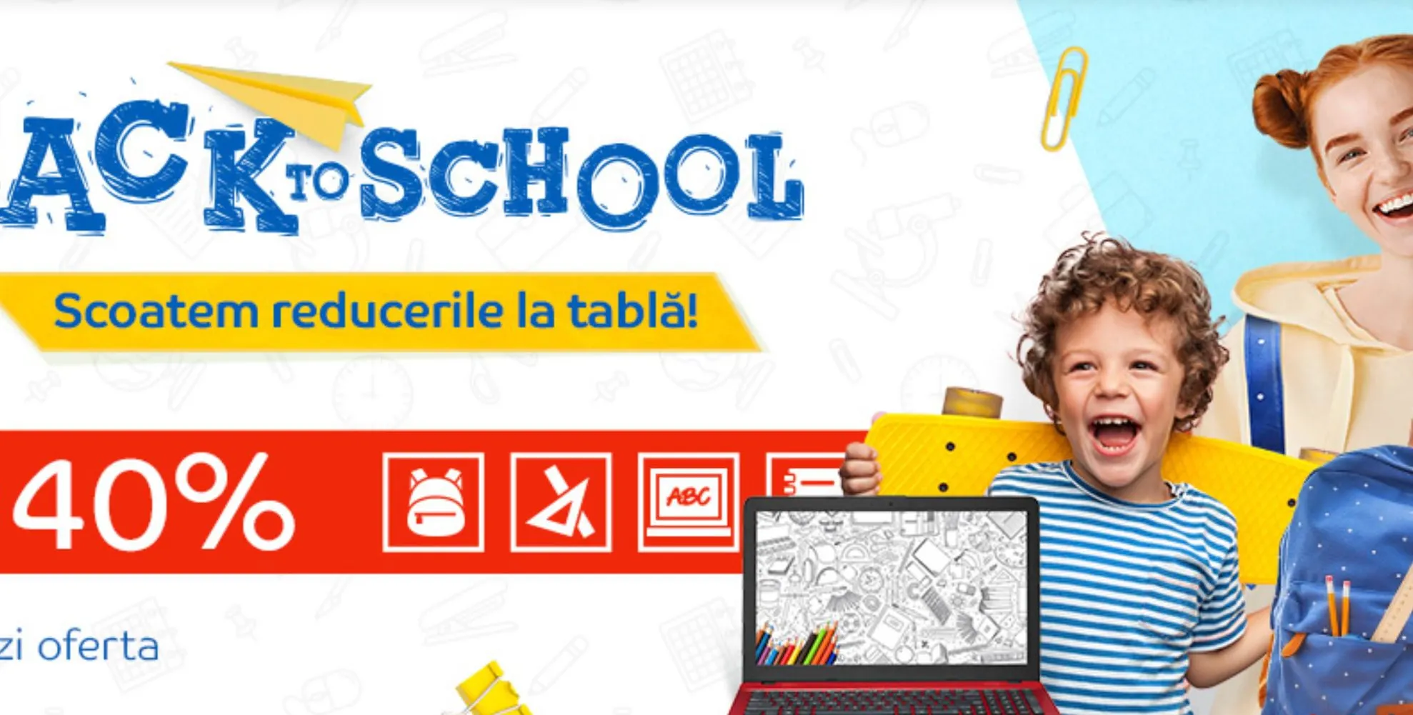 eMAG - Promotia Back to School aduce reduceri de pana la 40% pentru rechizite, carti si manuale