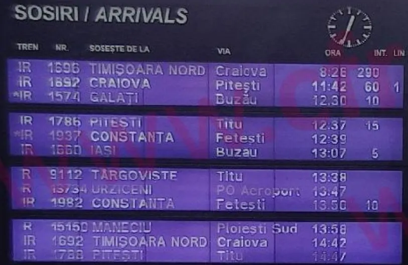 Bătaia de joc marca CFR continuă: 390 de minute întârziere pentru un tren