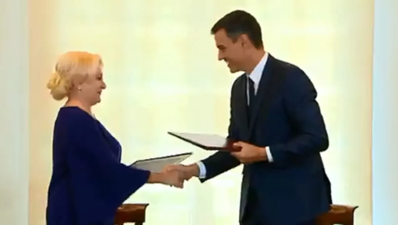Viorica Dăncilă a fost primită de prim-ministrul Spaniei. Primele imagini