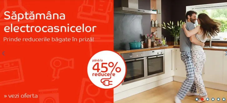eMAG Saptamana electrocasnicelor - Reduceri de pana la 45% pentru o multime de produse