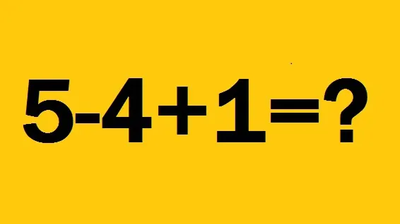 Cât fac 5-4+1=? Această problemă de matematică a revoltat internetul