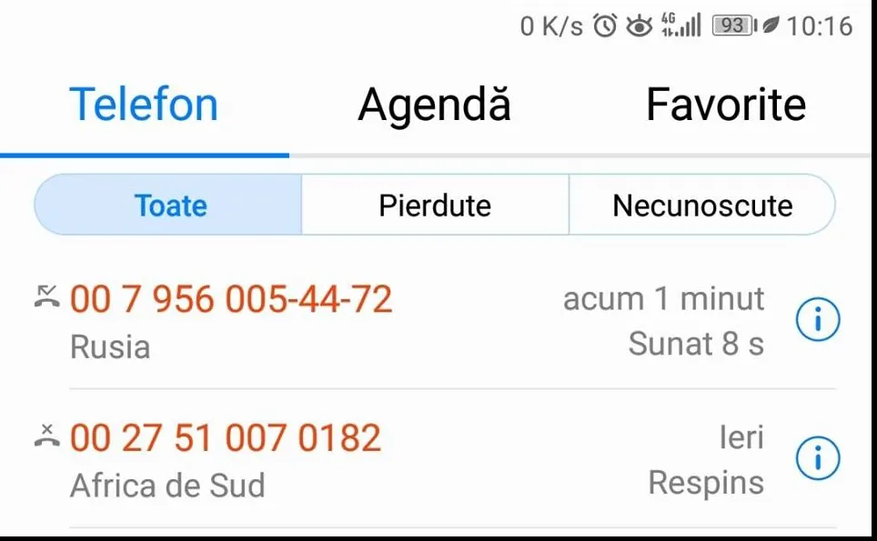 Ce se întâmplă dacă primești apeluri din țări exotice