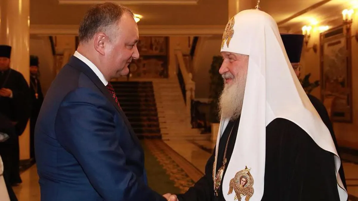 Igor Dodon susține că R. Moldova e alături Rusia în marea schismă ortodoxă