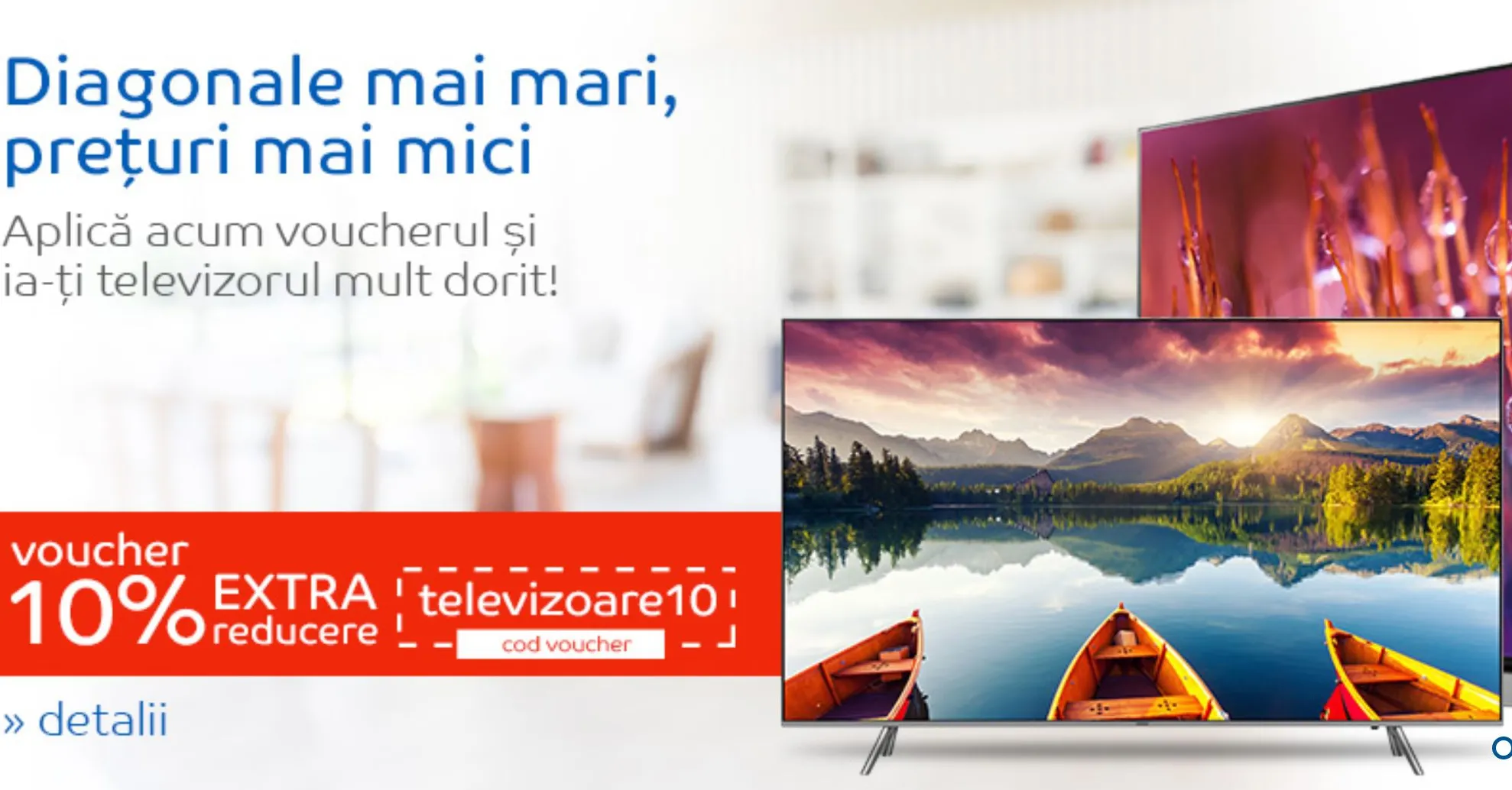 eMAG – Televizoare cu diagonala peste 126 cm cu preturi mai mici ca niciodata 