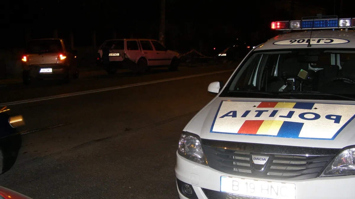 TIR plin de ţigarete de contrabandă, răsturnat. Poliţiştii încă numără marfa