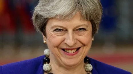 Imagini INCREDIBILE cu premierul Marii Britanii. Ce a făcut Theresa May