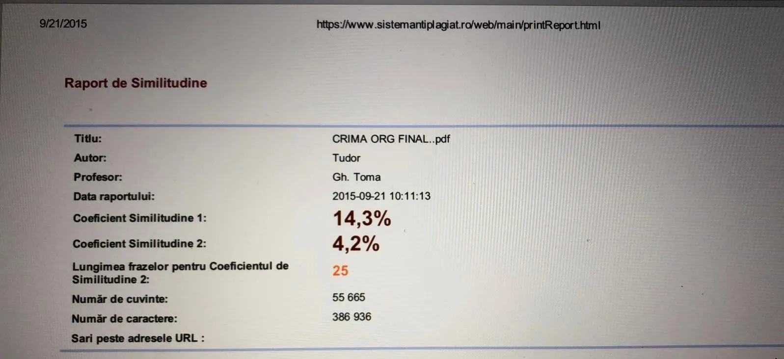 Cum răspund fiica şi ginerele lui Oprea la acuzaţiile de plagiat 