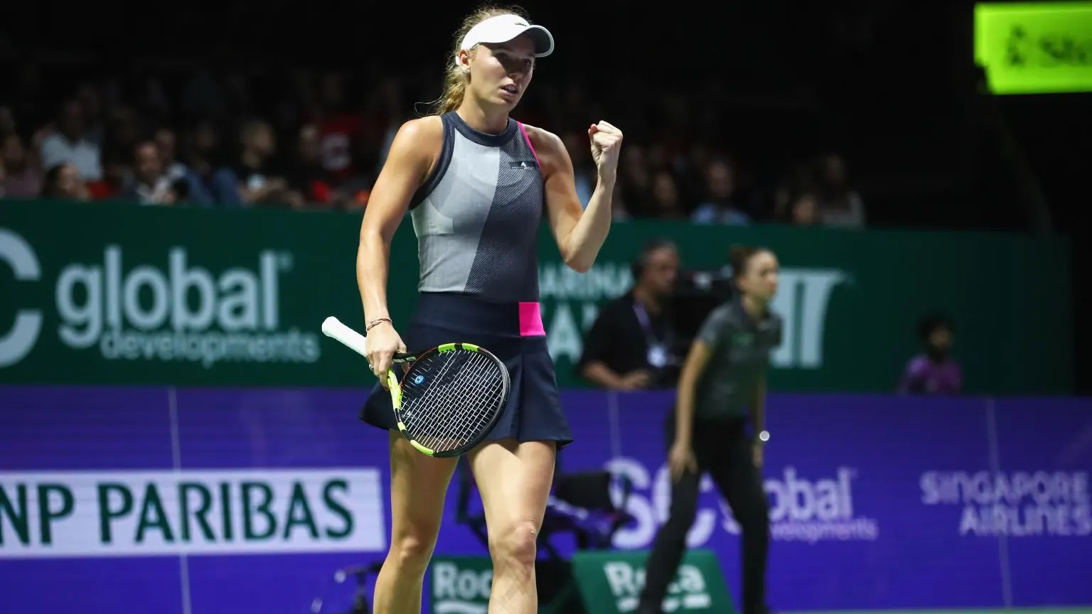 VIDEO | Prima victorie pentru Caroline Wozniacki la Turneul Campioanelor