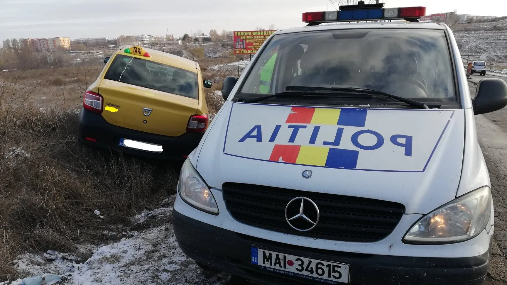 Atac în stil mafiot la Tulcea. Un taximetrist bătut, tâlhărit şi cu maşina furată