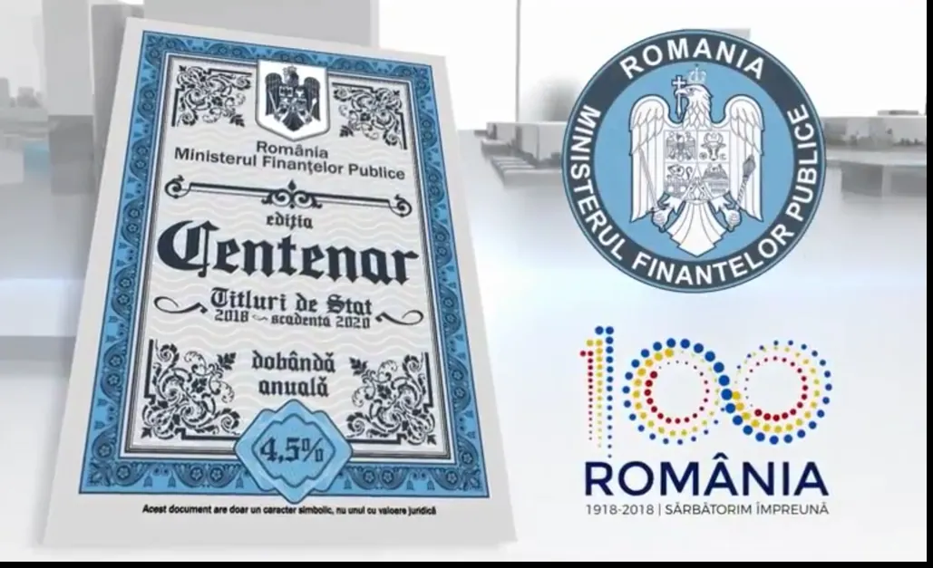 Finanțele lansează titlurile de stat Centenar cu dobândă neimpozabilă de 4,5%