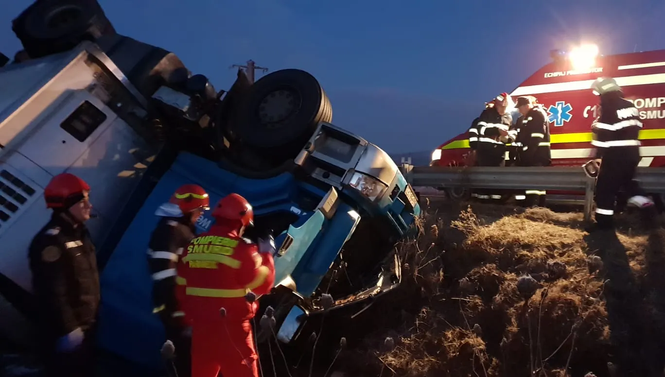 Accident mortal pe DN 7. N-a avut nicio șansă