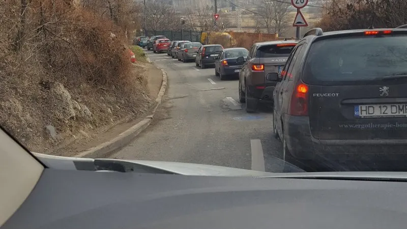 Trafic blocat în apropiere de Cluj-Napoca, la Floreşti