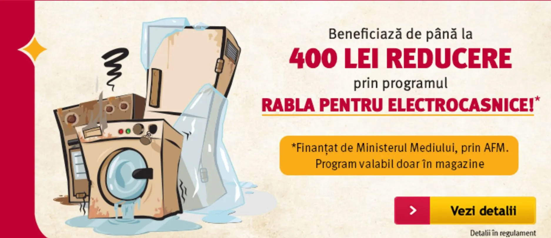 Altex - Programul Rabla pentru electrocasnice. Primesti 400 de lei