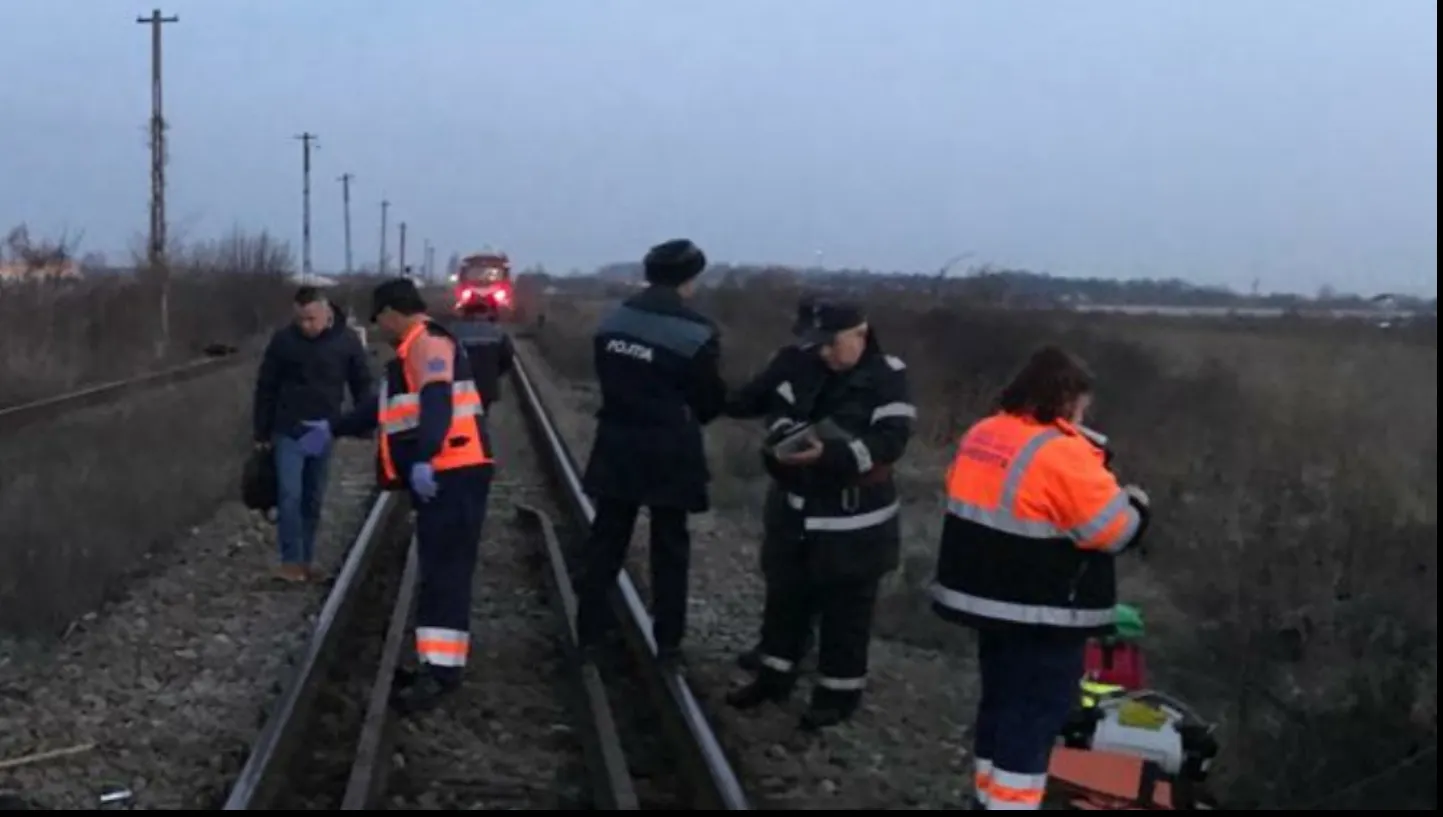 Un bărbat a fost lovit de tren în județul Dâmbovița