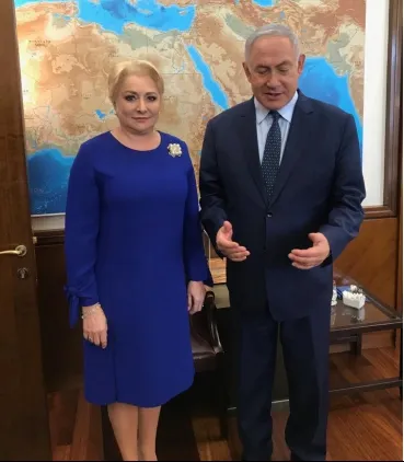Dăncilă în Israel. Site-ul Guvernului "a uitat" subiectul mutării ambasadei la Ierusalim