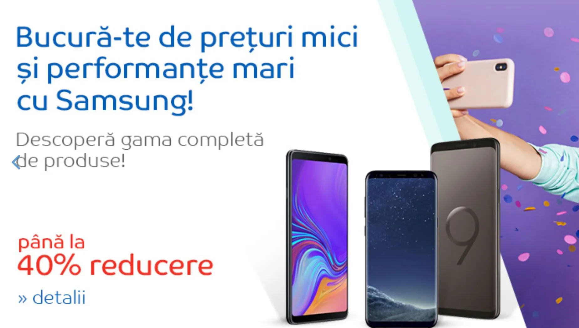 eMAG - Reduceri de pana la 40% pentru telefoane mobile Samsung Galaxy