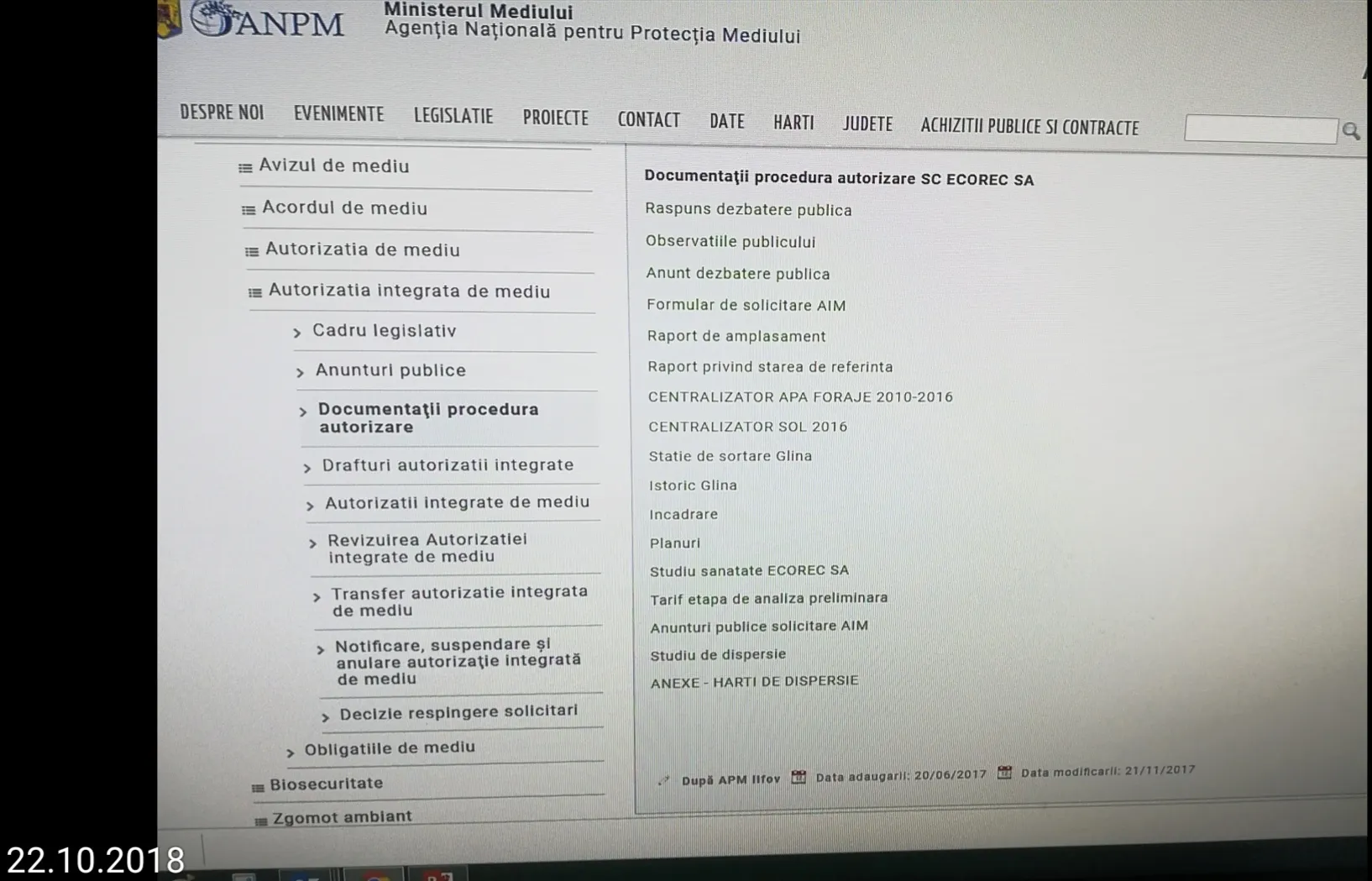 Comunicat AEDE: ”APM Ilfov ascunde documentele de autorizare ale poluatorului de la Glina”