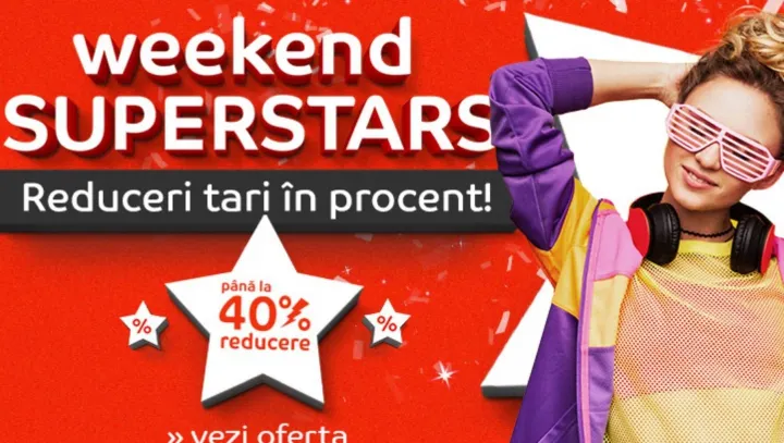 eMAG Weekend Superstars - Se intoarce o campanie puternica de reduceri, valabila numai in weekend