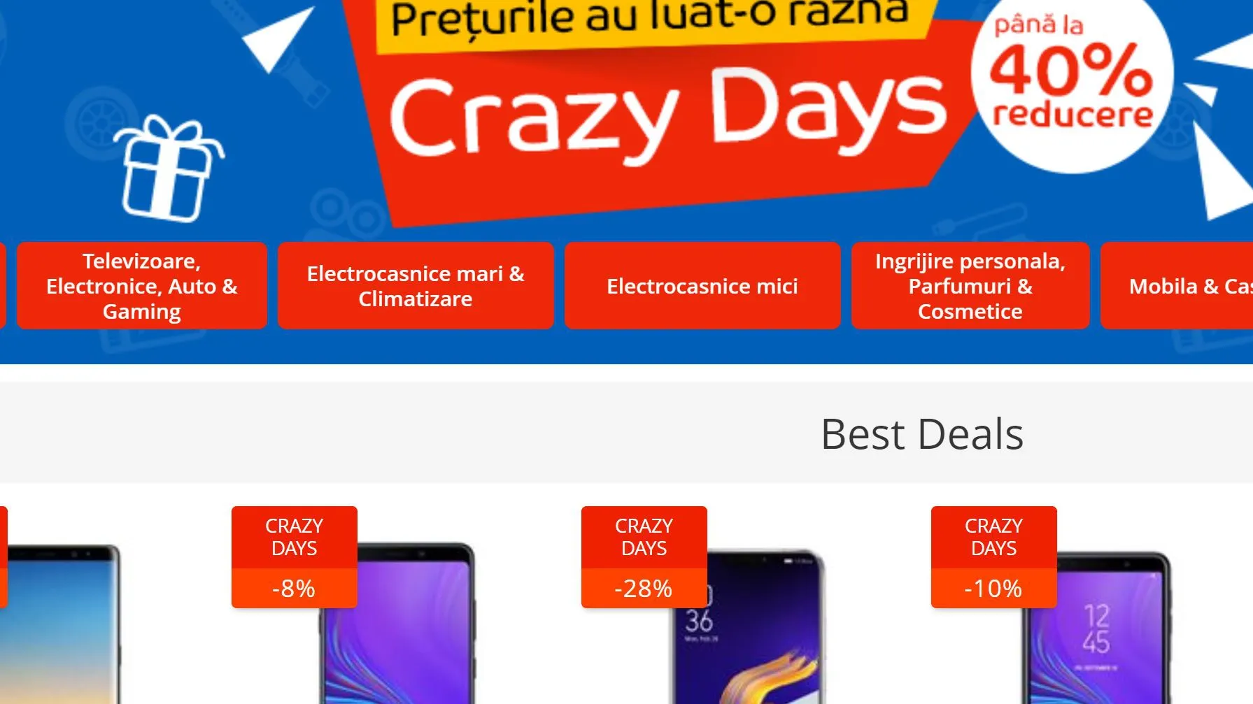 eMAG Crazy Days - Preturile au luat-o razna