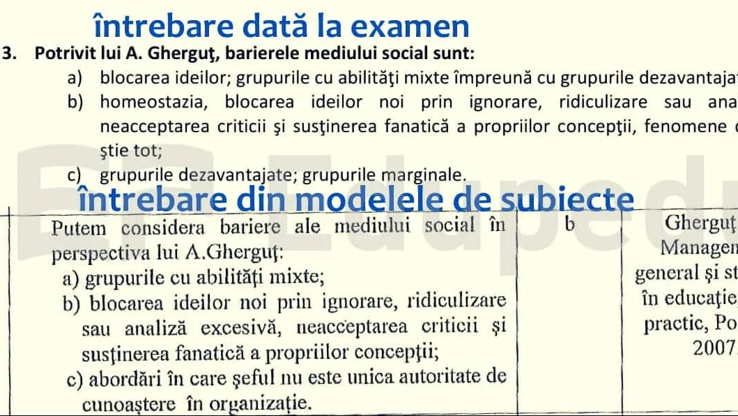 Eroare uriașă în Educație. S-au știut întrebările și răspunsurile înaintea examenului