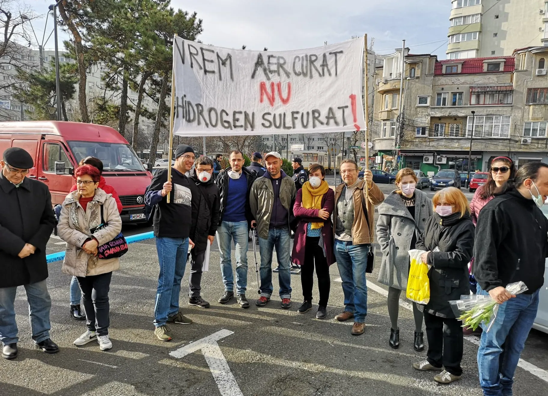 Protest pentru poluarea de la groapa de gunoi Chiajna (VIDEO)