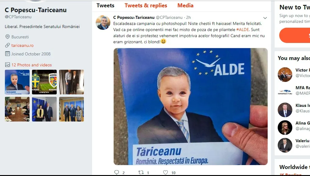 Prea mult Photoshop și un val de ironii la adresa lui Tăriceanu. Reacția șefului ALDE