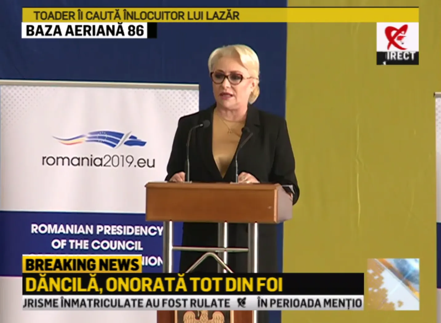 Viorica Dăncilă, apariție surprinzătoare la Baza Aeriană 86 de la Fetești. FOTO