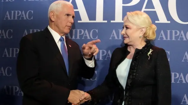 Dăncilă, întâlnire cu Mike Pence, la Washington. Mesajul vicepreședintelui SUA