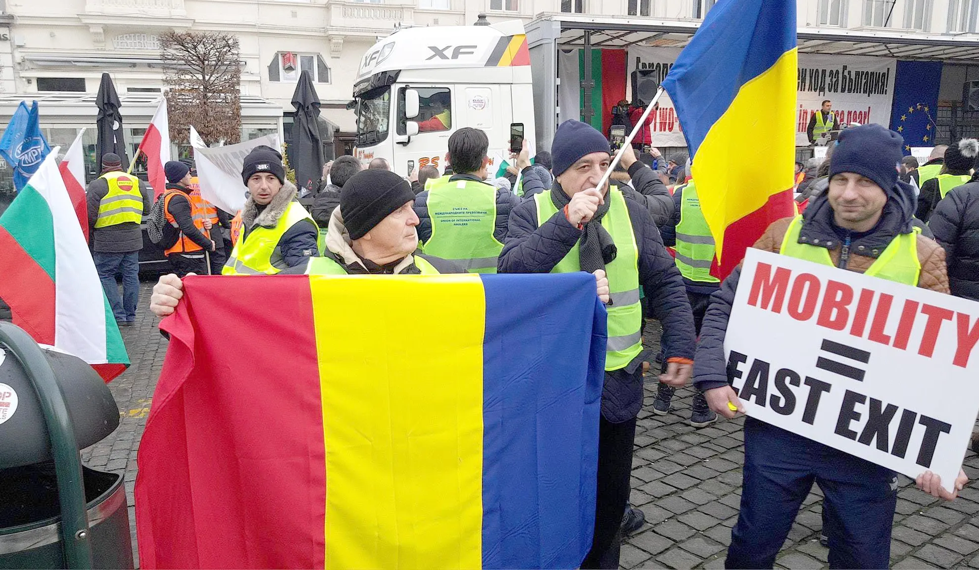 Protestul transportatorilor a avut efect! UE amână proiectul "Mobilitate1"