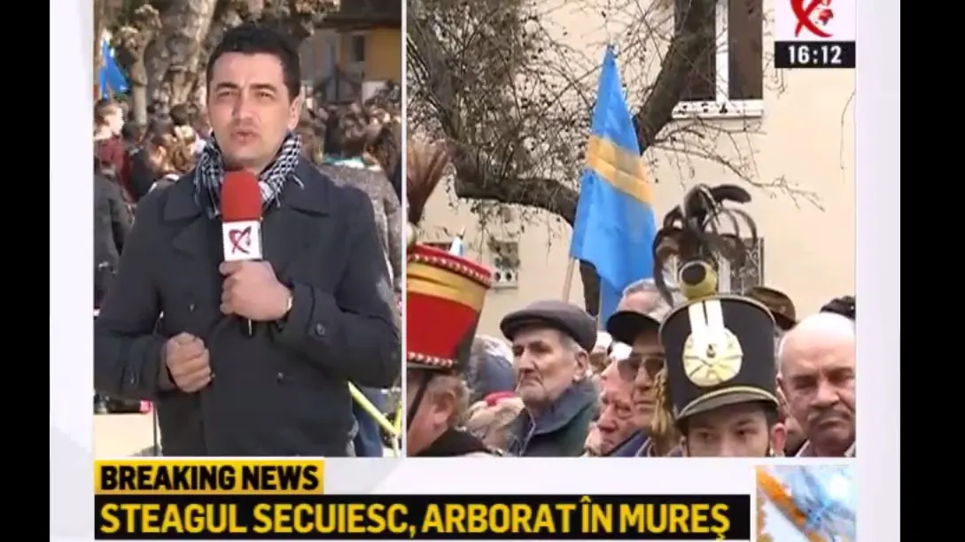 Steagul secuiesc, arborat în Târgu Mureș. Ce spun oamenii despre tensiunile existente