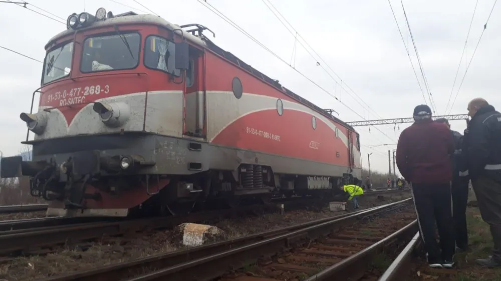 Tren deraiat în județul Brașov(Video)
