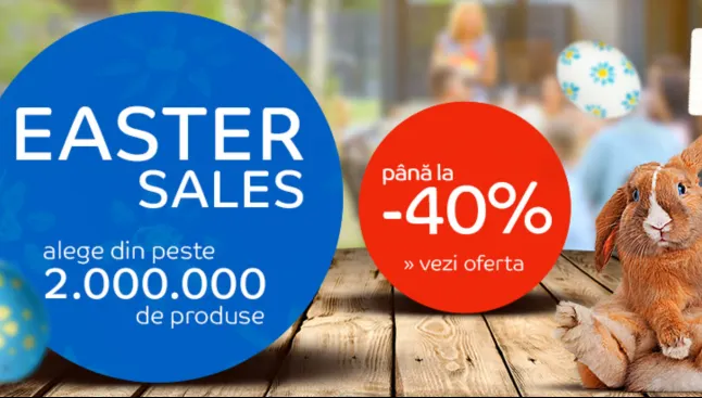 eMAG - Easter Sales - Promotia de Paste - Iepurasul a adus reduceri uriase