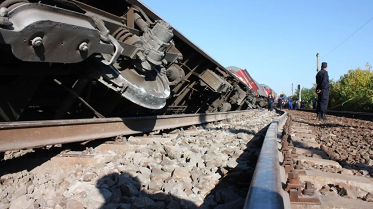Tren deraiat în judeţul Caraş-Severin. Circulația feroviară, oprită
