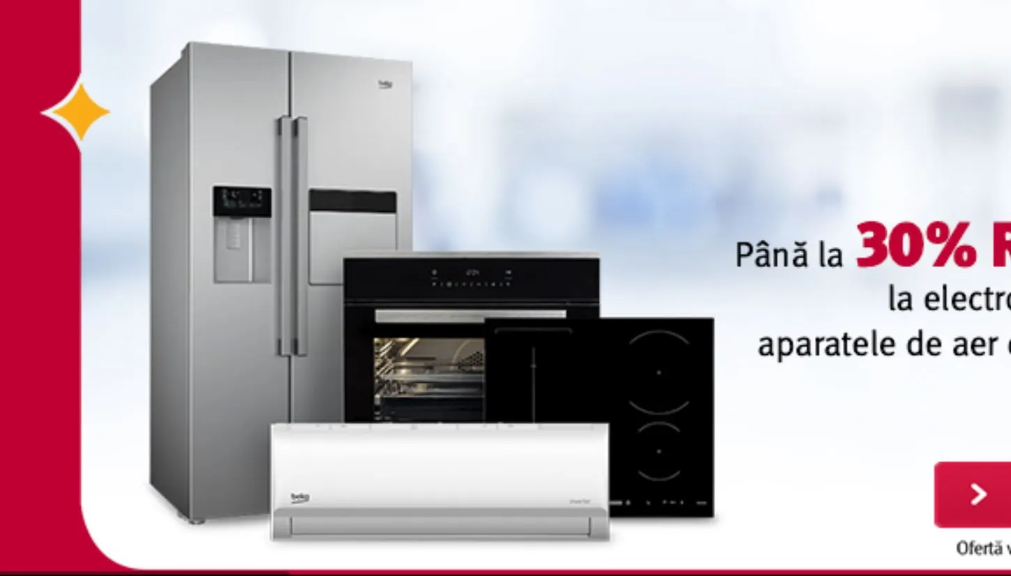 Altex - Electrocasnice Beko ce au reduceri de pana la 30%