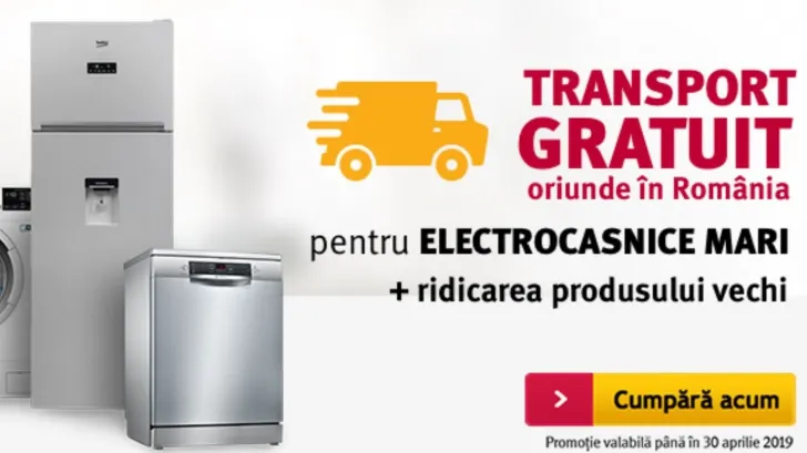 Altex - Transport gratuit pentru electrocasnice