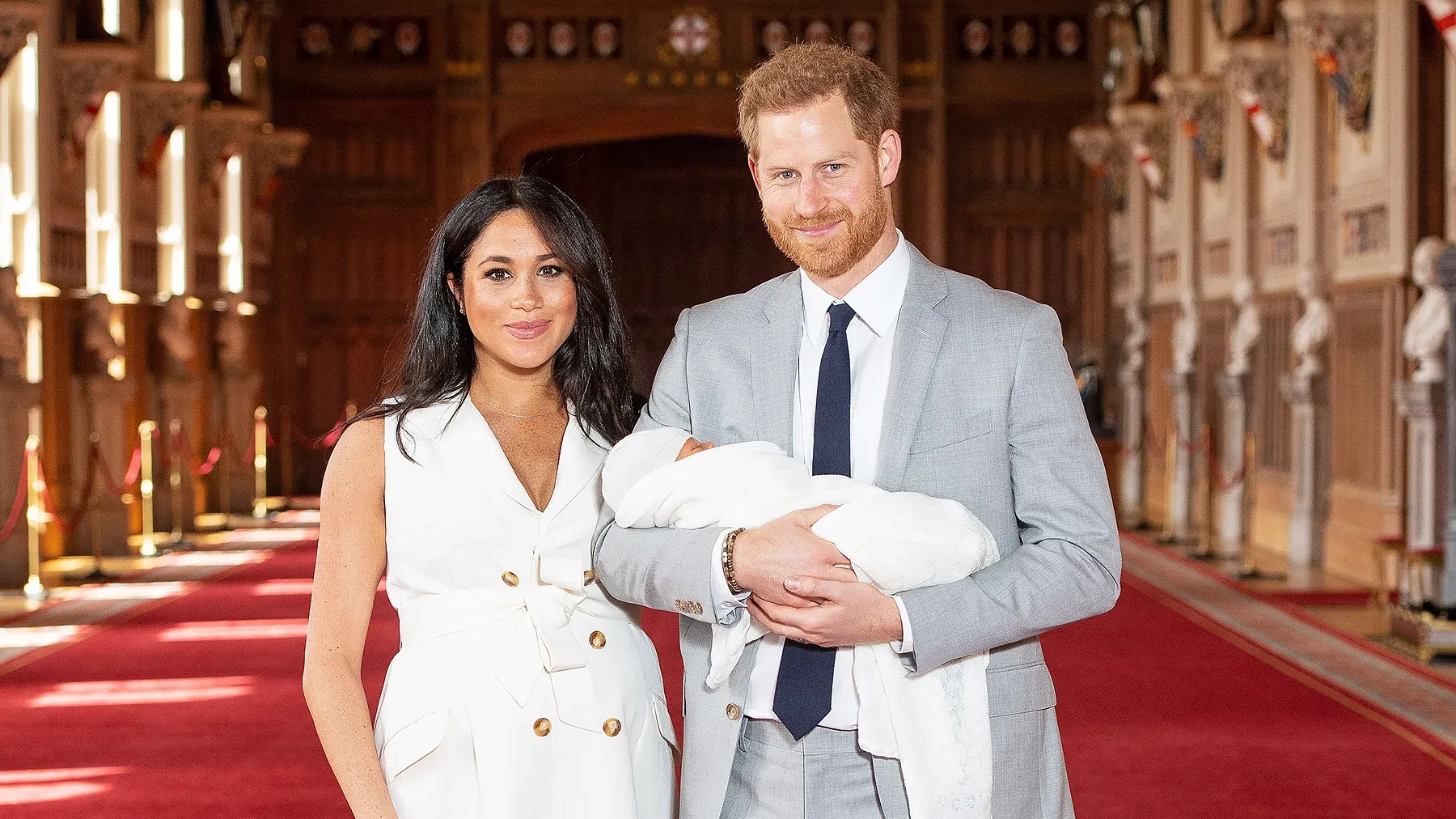 Primele imagini cu fiul Prințului Harry și al lui Meghan Markle