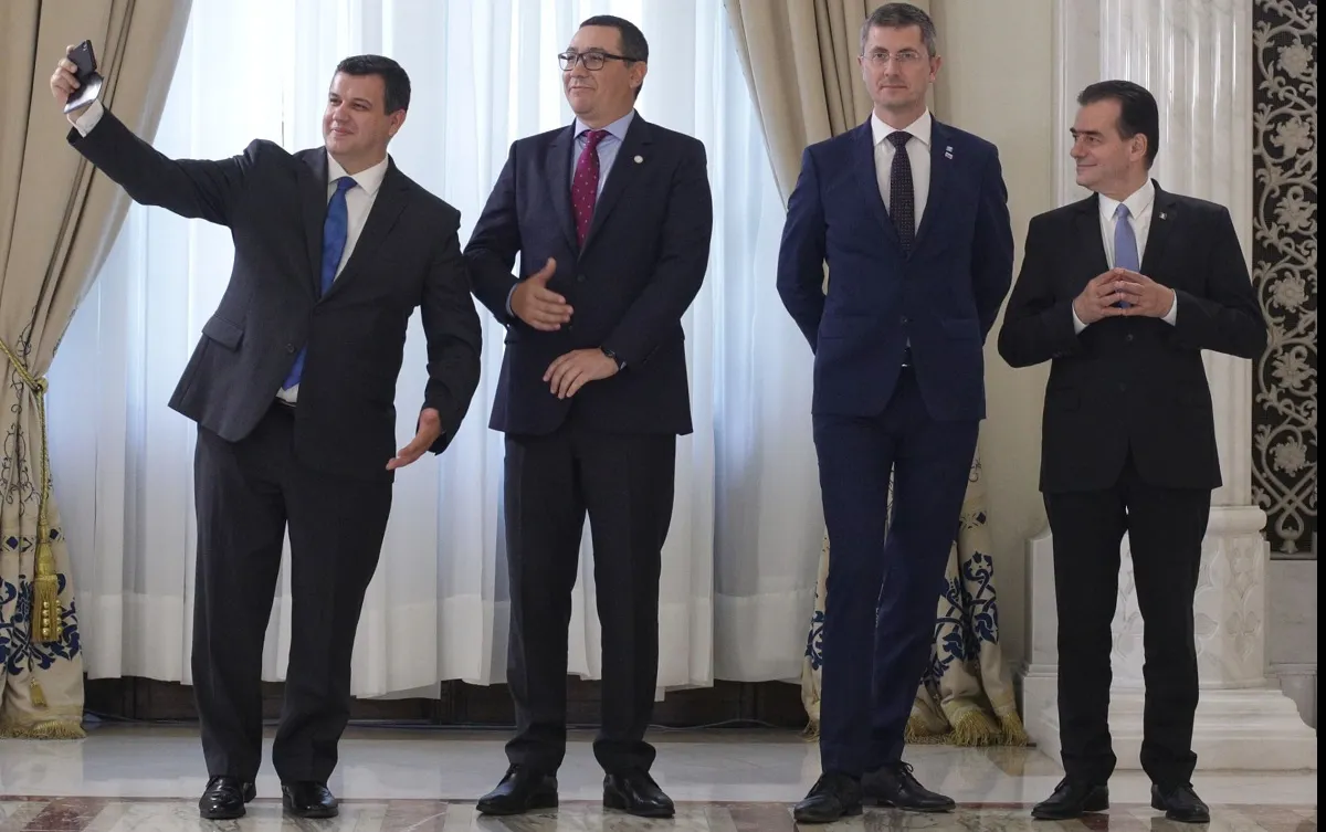 Pactul Opoziției în imagini. Cine e cel mai "tare din parcare" după înălțime