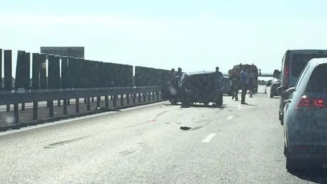 Carambol pe autostrada Soarelui! Cinci mașini implicate într-un accident