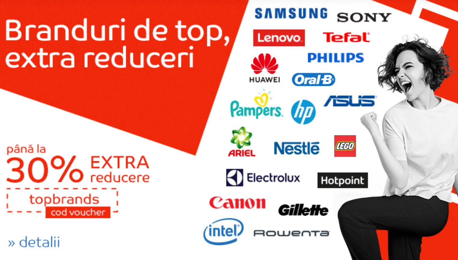 eMAG – Promotie foarte rar intalnita! Reduceri pentru cele mai puternice branduri