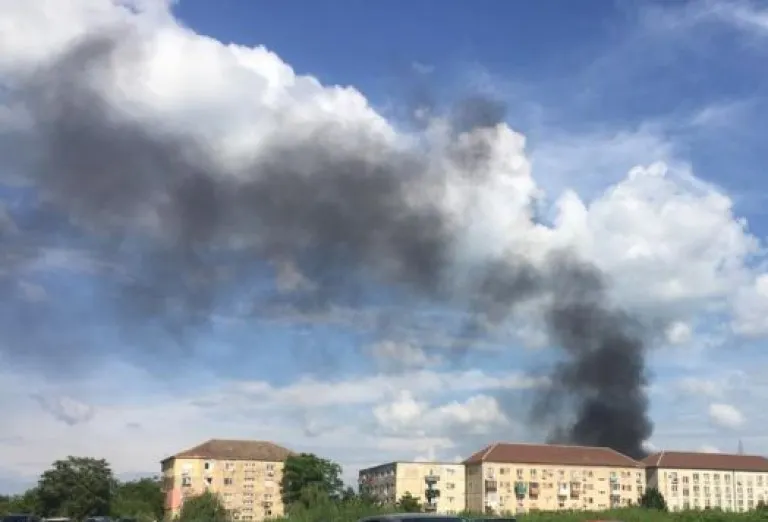Incendiu cu fum toxic la Timișoara