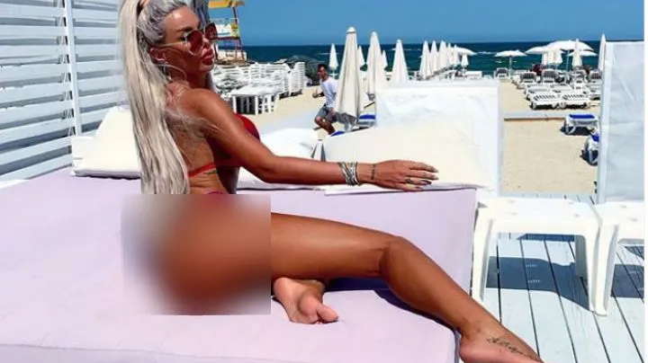Loredana Chivu a "încins" Mamaia! Taţii au întors privirile copiilor pentru că blonda nu avea bikini