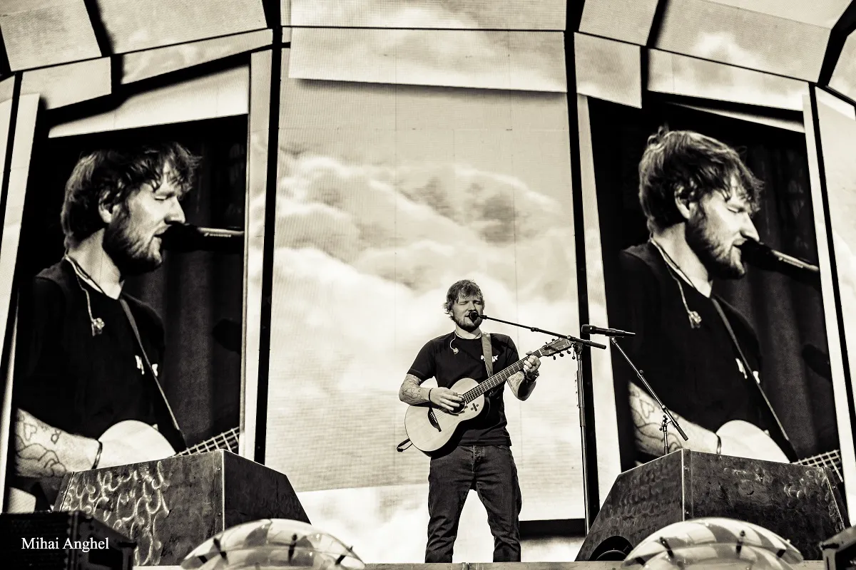 Ed Sheeran a primit discul de platină înaintea concertului de la București
