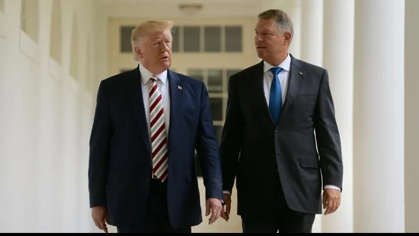 Klaus Iohannis și Donald Trump