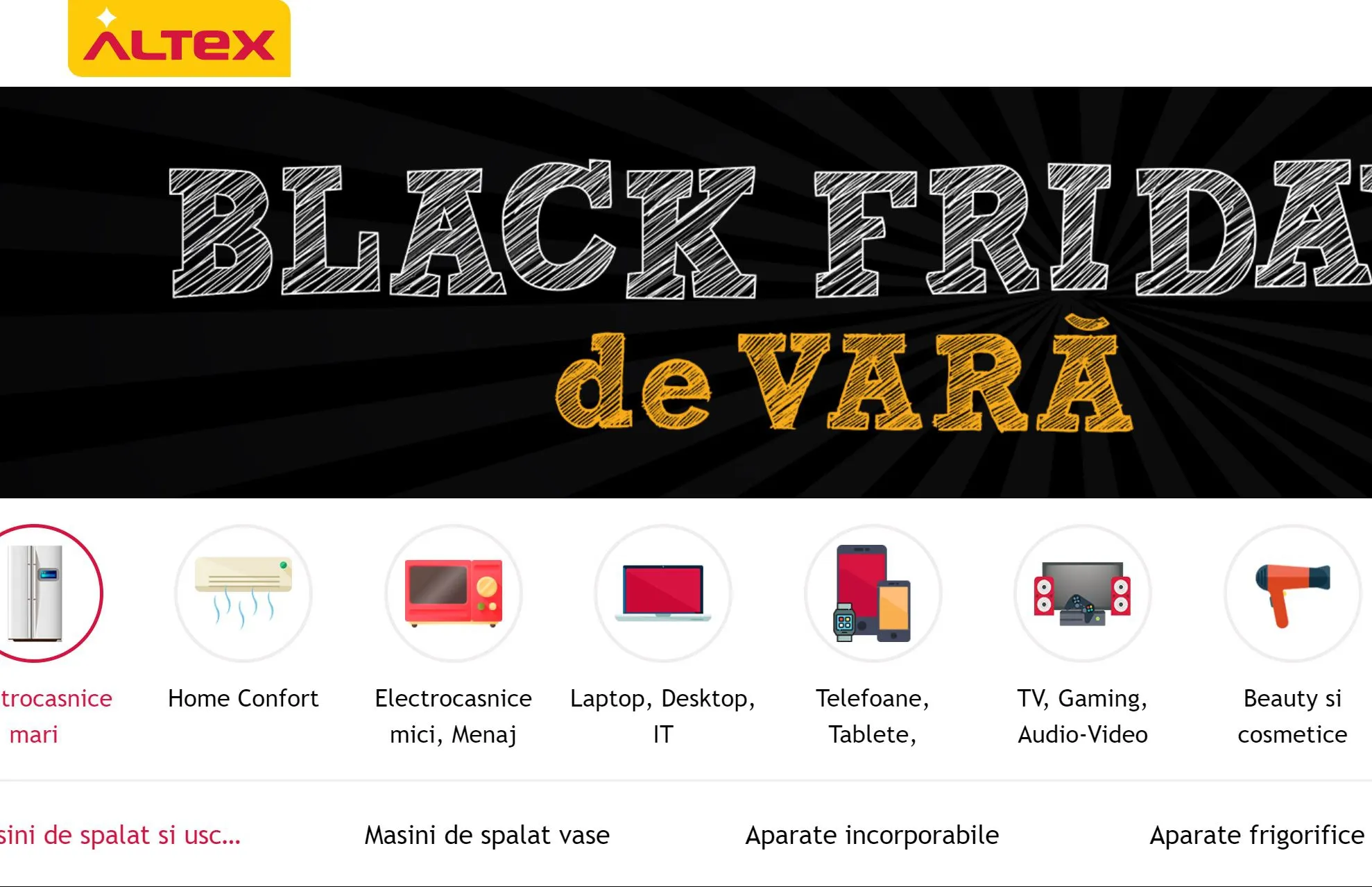 Altex - Black Friday de vara - Oferte