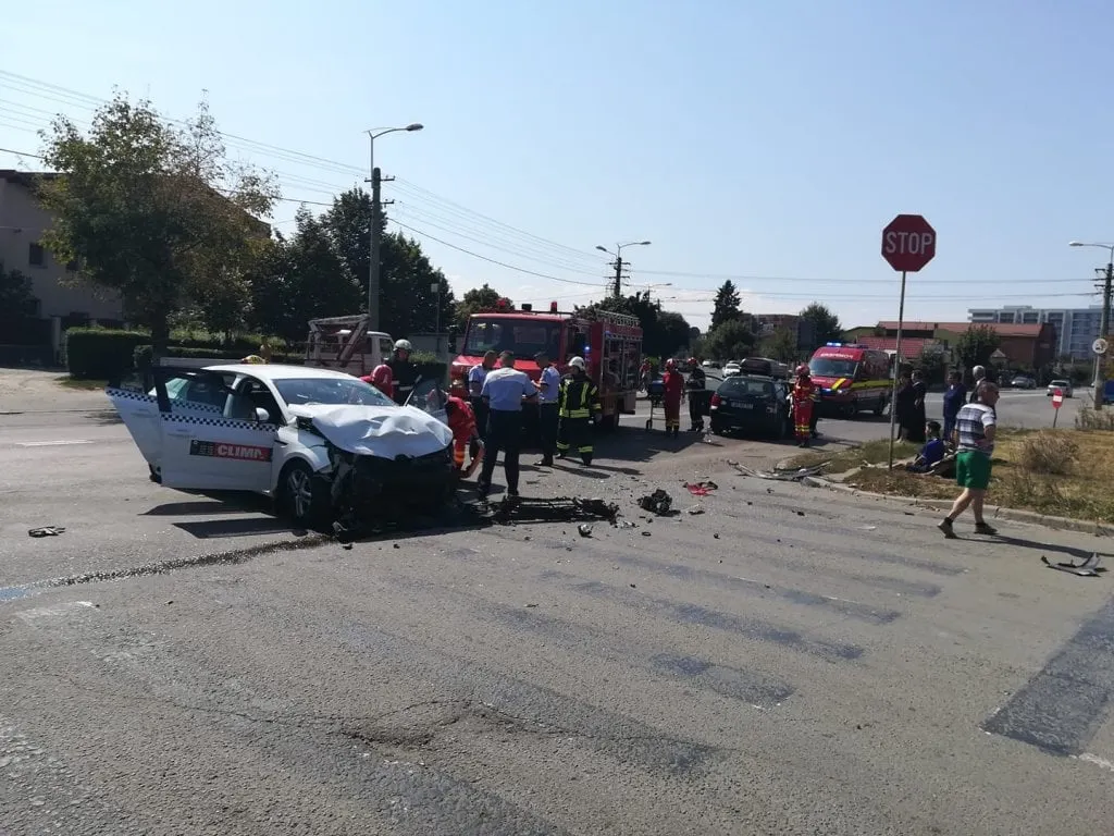 Accident cu șapte victime la Cluj