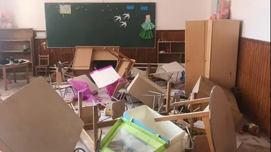 Școala vandalizată în Clejani. Ce măsuri vor sindicaliștii din Educație
