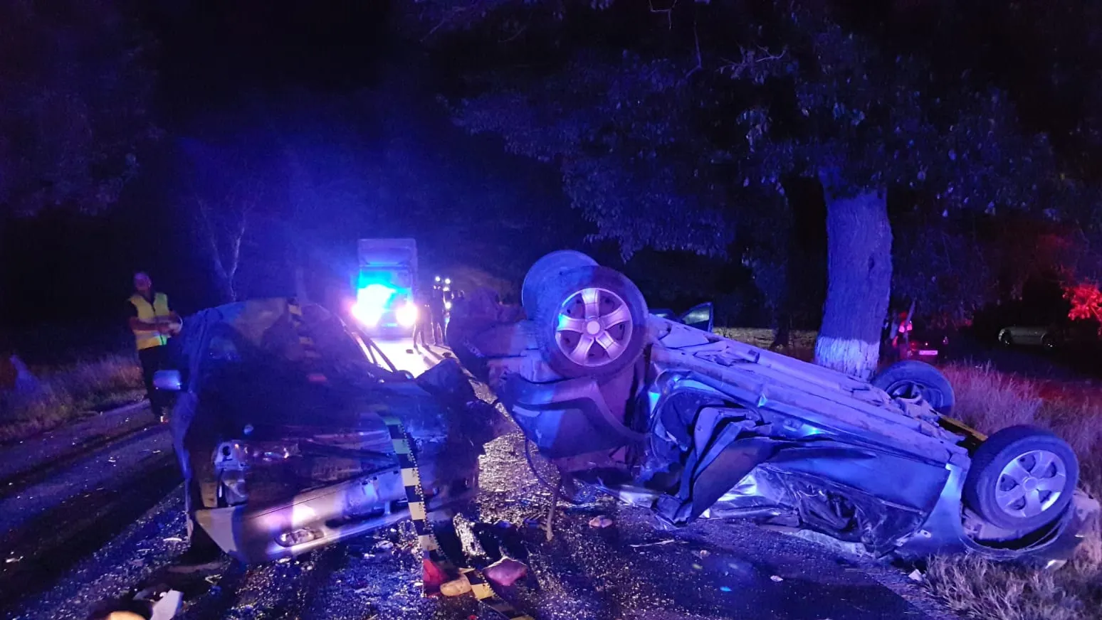Accident cu patru mașini și cinci victime în județul Tulcea! Un fost prefect e grav rănit