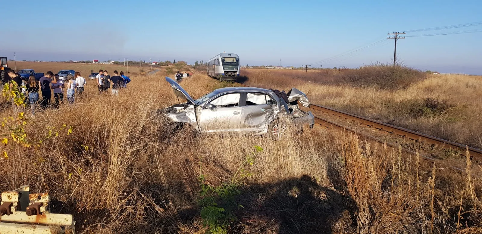 Accident feroviar, în apropierea unei gări din Olt. Un băiat de 14 ani, la spital – VIDEO