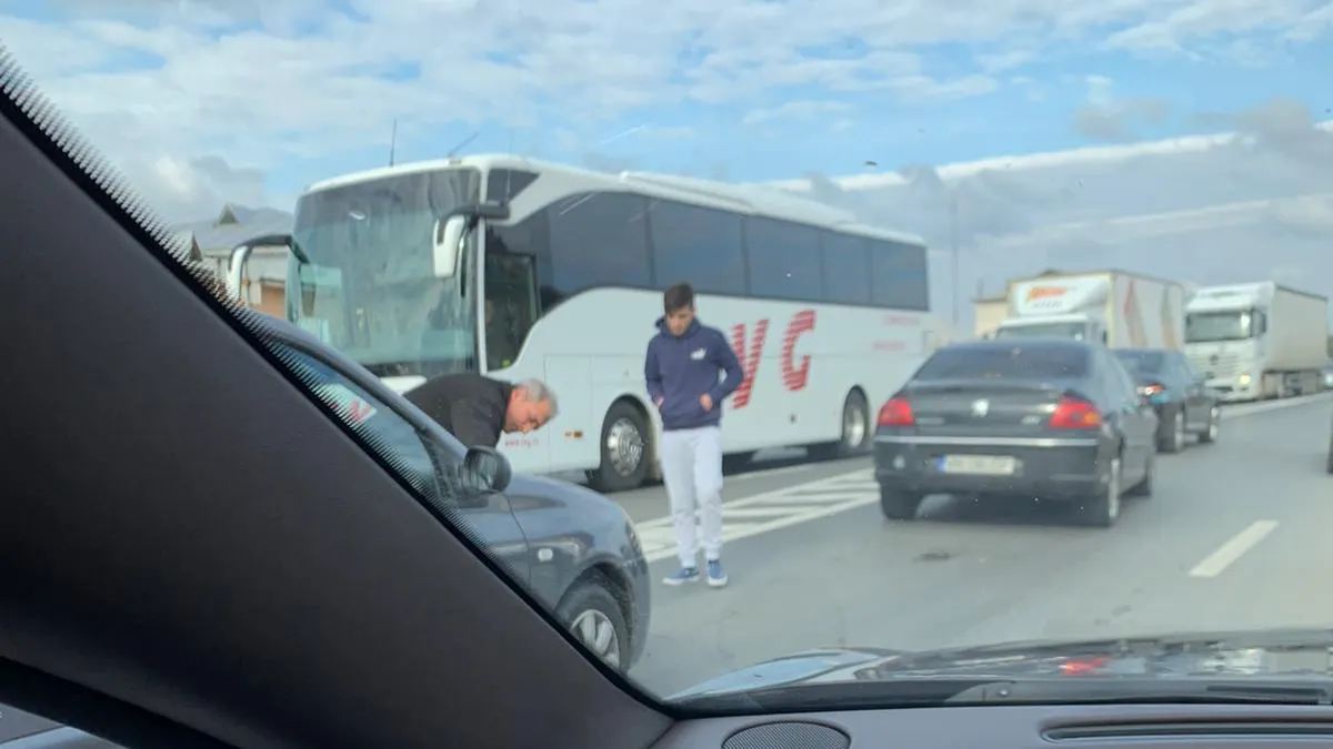 Carambol cu 5 mașini pe șoseaua de centură a Focșaniului