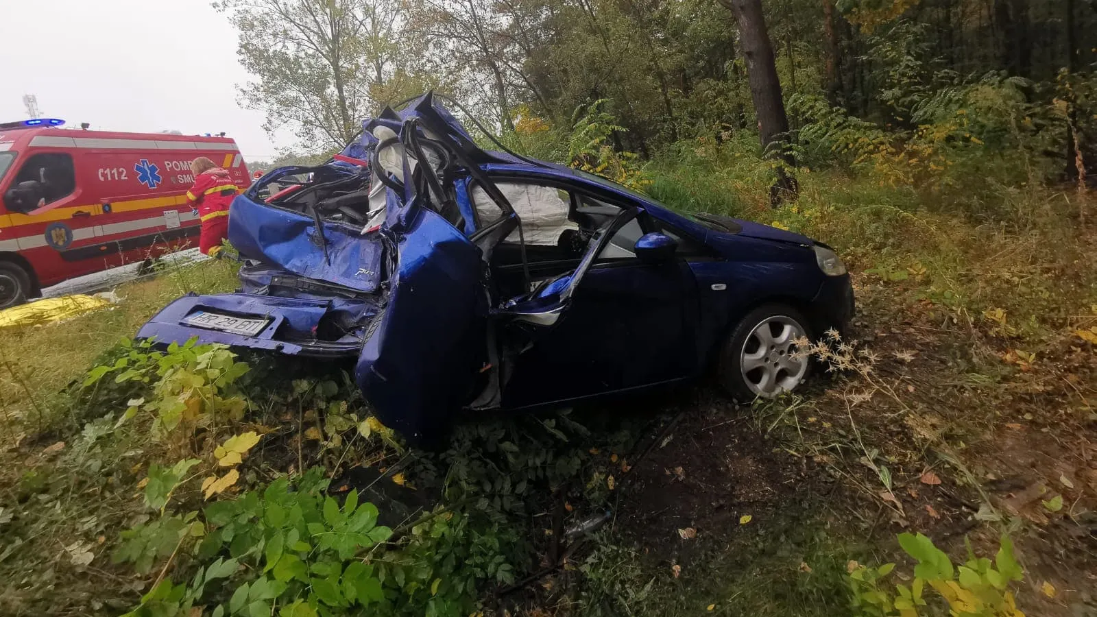 Impact nimicitor cu un TIR, în jud. Argeș. O femeie a murit, soțul ei, în stare gravă